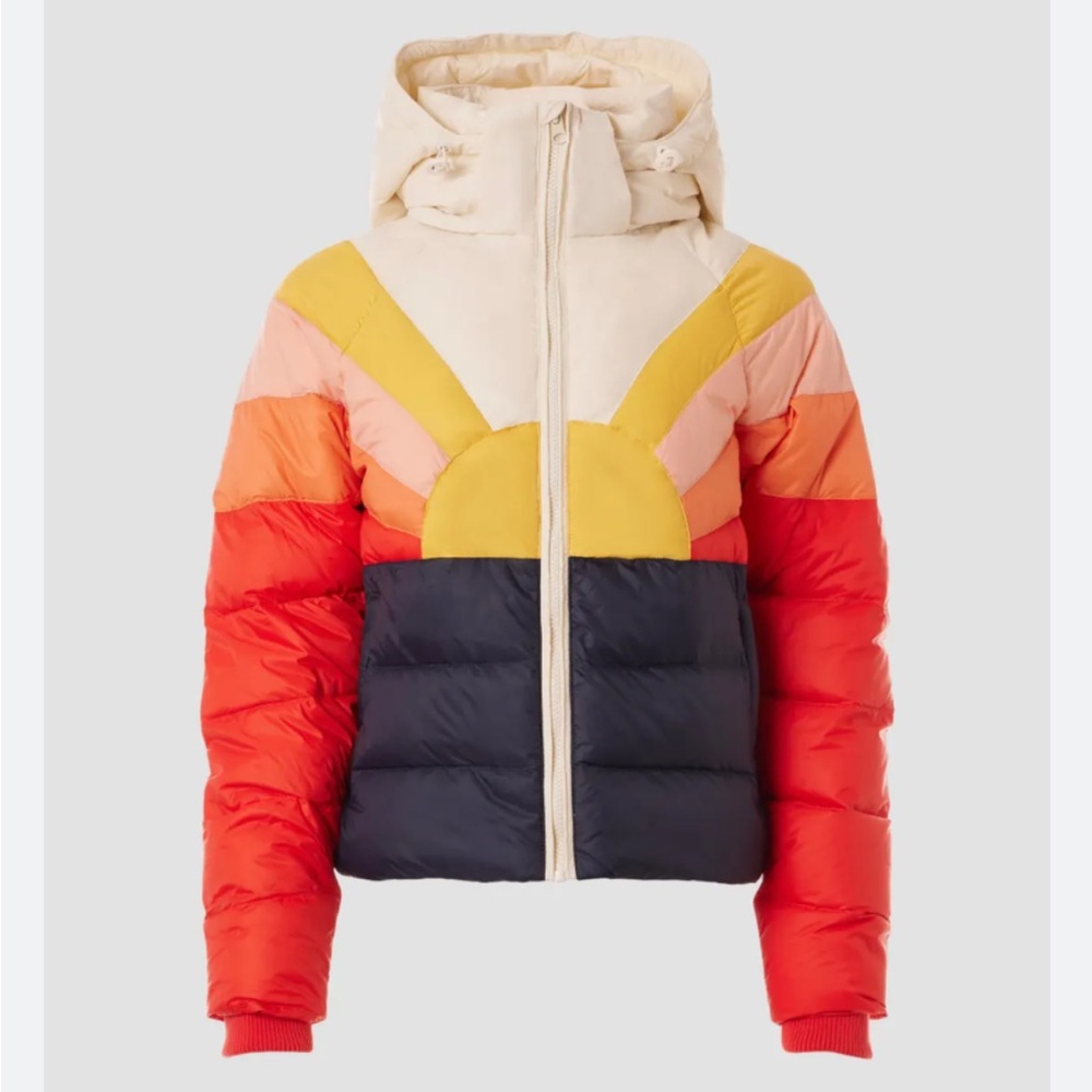 ISO Marine Layer Archive Sunset Puffer Coat